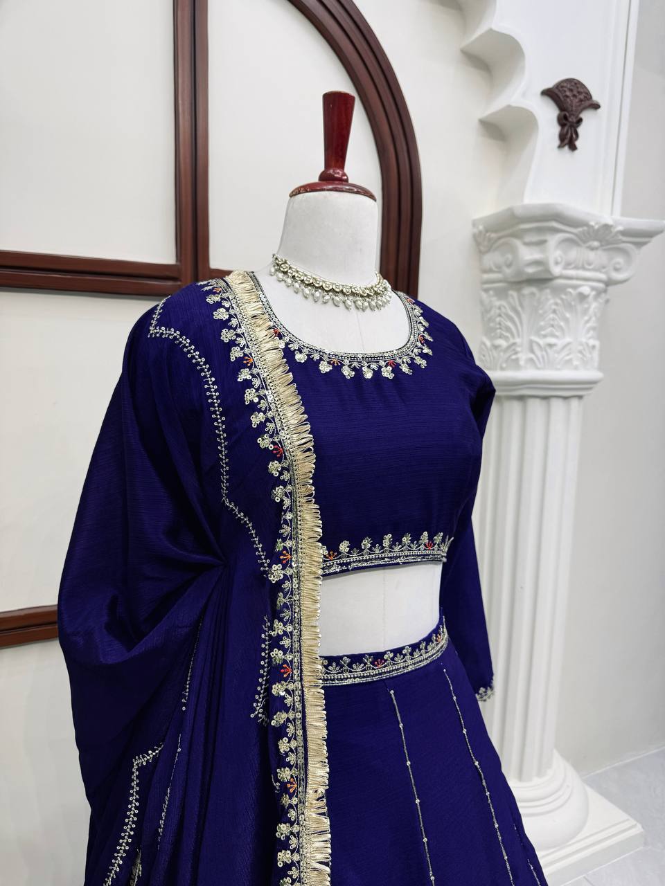 Radiant Rani Pink Silk Lehenga Choli Adorned with Opulent Heritage Floral Motifs and Intricate Zari Borders